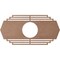 Ekena Millwork Chrysler Wood Fretwork Pierced Ceiling Medallion, Wood (Paint Grade), 22"W x 11"H x 5 3/4"ID x 3/8"T CMWP22X11X0375CSMF - alternate 3